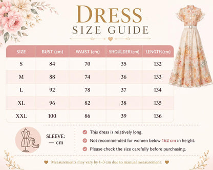 French Countryside Print Sleeveless Long Dress High Waist Ruffled A-Line Party Women